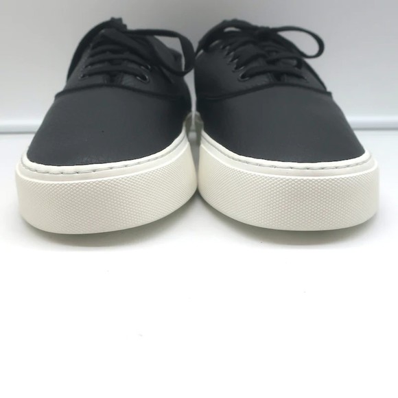 Saint Laurent Venice Low Top Sneakers Black Grained Leather Size 43.5 NEW - Picture 5 of 11